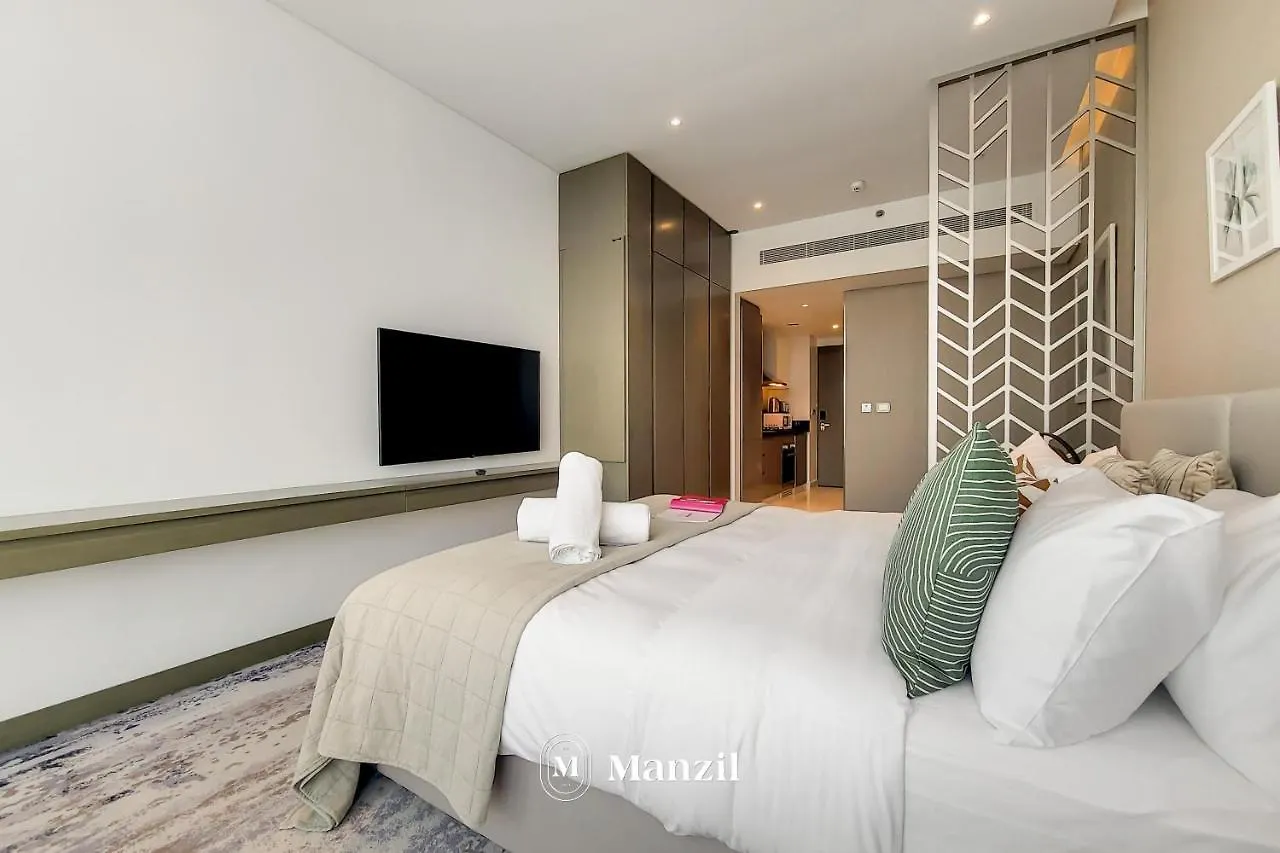 Lägenhet Maison Prive, Luxury Studios With Waterfront View, Business Bay By Manzil Dubai Förenade Arabemiraten